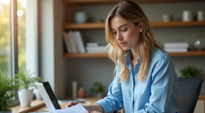 Entreprendre maintenant ? Les bons moments pour lancer son entreprise Femme confiante travaillant à son bureau à domicile