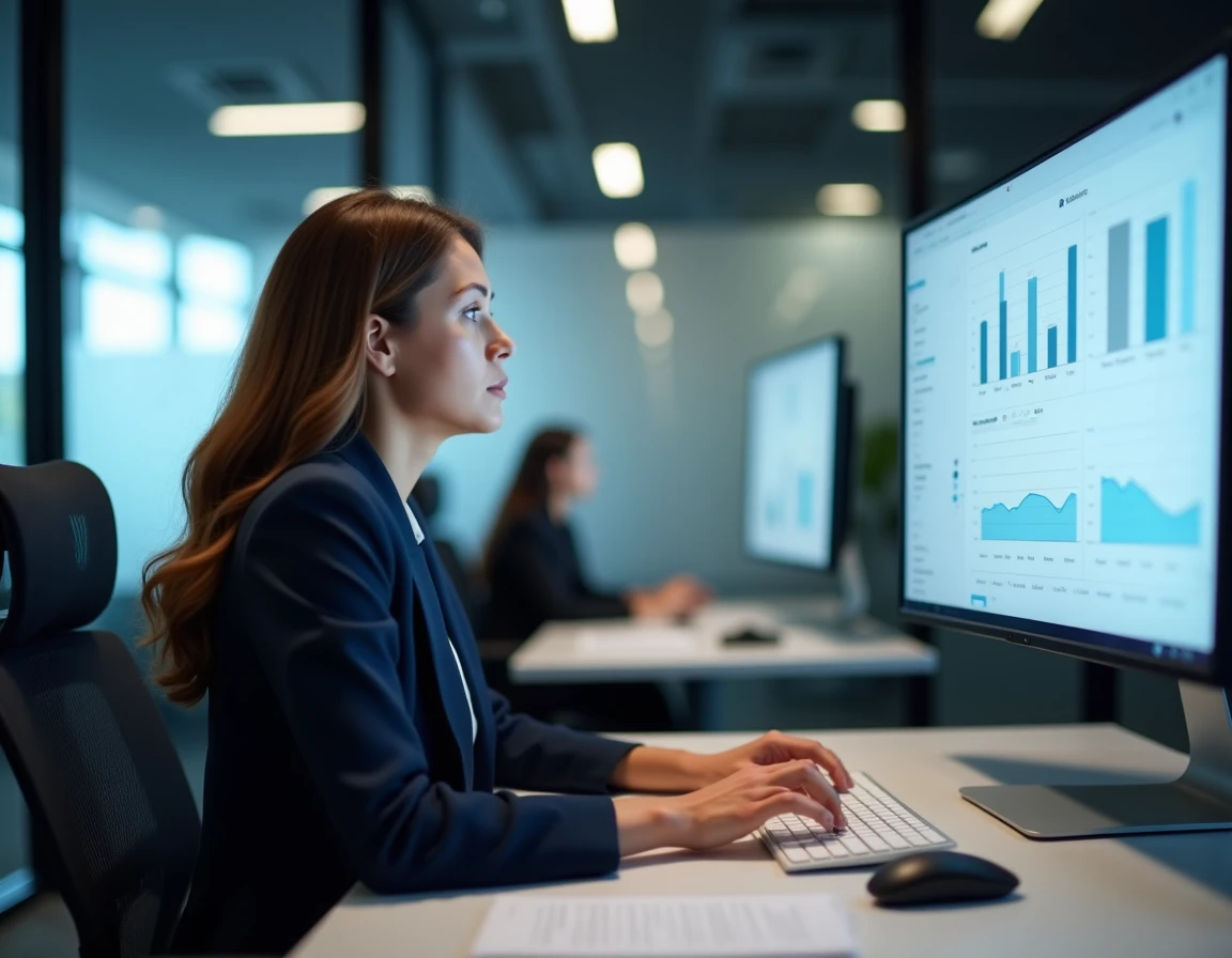 Responsable RH consultant un tableau de bord de suivi des heures et des absences sur le portail Securitas